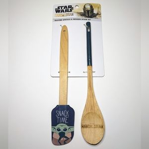 Disney Star Wars Baby Yoda Mandalorian Spatula And Spoon Set
